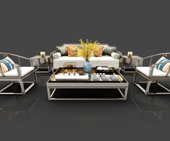 New Chinese Style Sofa Combination-ID:696542197