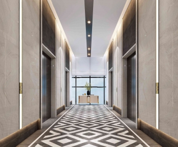 Modern Corridor/elevator Hall-ID:782943595