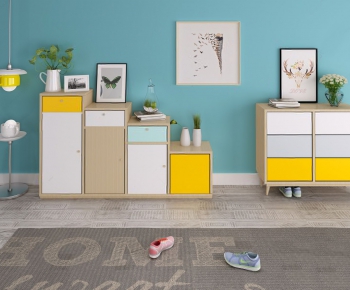 Nordic Style Shoe Cabinet-ID:636711537
