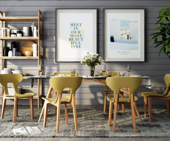 Modern Dining Table And Chairs-ID:861860459