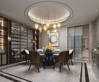 New Chinese Style Dining Room-ID:219285361