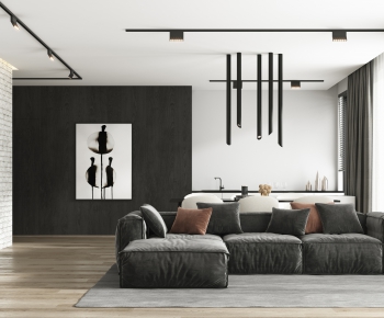 Modern A Living Room-ID:488178813