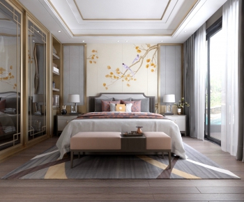 New Chinese Style Bedroom-ID:784023284