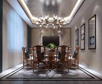 New Chinese Style Dining Room-ID:786120558