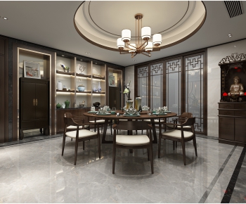 New Chinese Style Dining Room-ID:248072816
