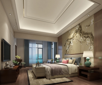 New Chinese Style Bedroom-ID:291481671