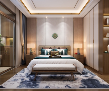 New Chinese Style Bedroom-ID:116295393