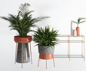 Modern Potted Green Plant-ID:600835463