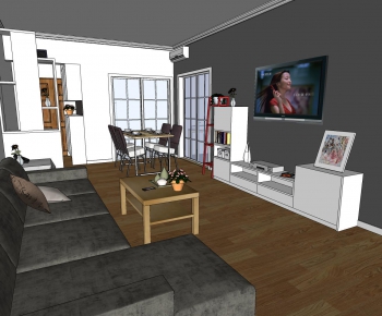 Modern A Living Room-ID:930356853