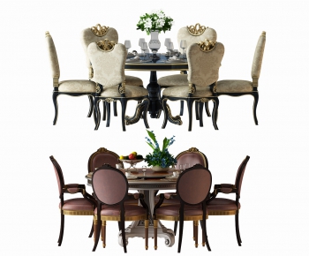 American Style Simple European Style Dining Table And Chairs-ID:905149547