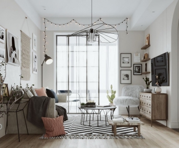 Nordic Style A Living Room-ID:193730812