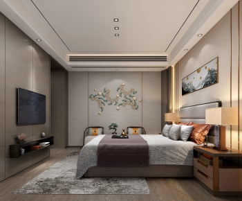 New Chinese Style Bedroom-ID:886773219