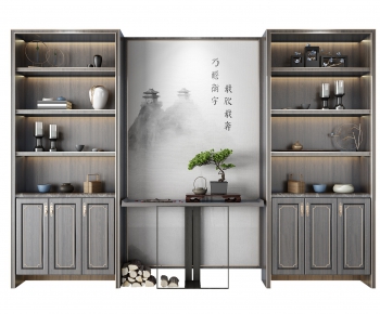 New Chinese Style Bookcase-ID:360243348