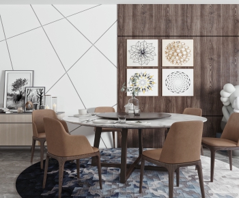 Modern Dining Table And Chairs-ID:759930872