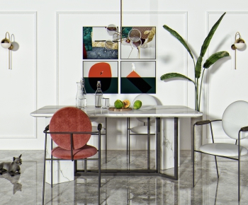 Modern Dining Table And Chairs-ID:880111681