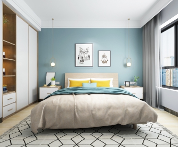 Nordic Style Bedroom-ID:612809287