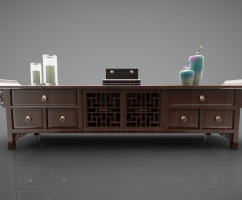 New Chinese Style TV Cabinet-ID:523504189
