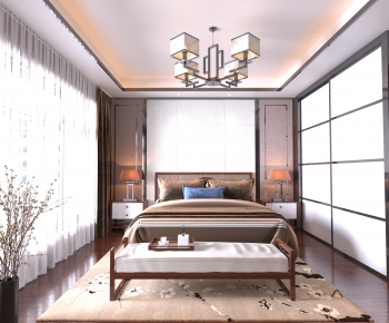 New Chinese Style Bedroom-ID:788993824