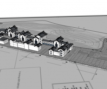 Modern Architectural Bird's-eye View Planning-ID:407206456