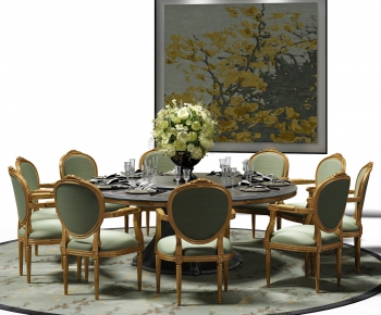 Simple European Style Dining Table And Chairs-ID:553480568