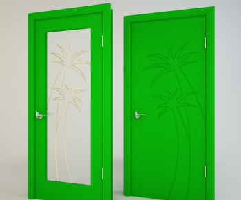 Modern Solid Wood Door-ID:499156818