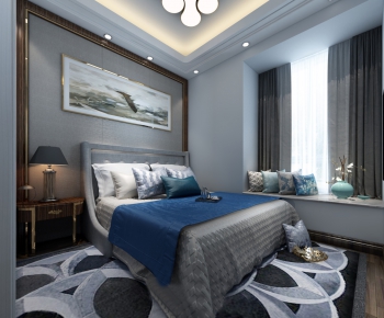 New Chinese Style Bedroom-ID:556945772