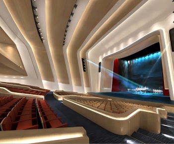 现代歌舞剧场演艺厅舞台-id:331977