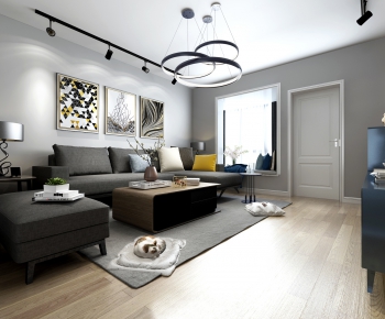 Modern A Living Room-ID:438508175