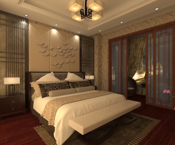 New Chinese Style Bedroom-ID:535744665