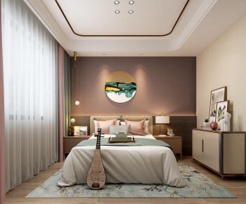 New Chinese Style Bedroom-ID:967711824