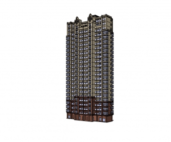 新古典高层公寓楼-ID:454911628