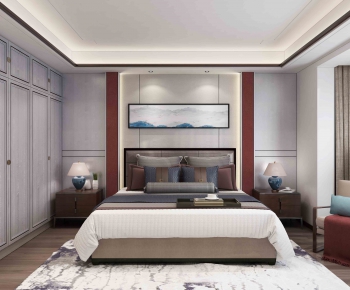 New Chinese Style Bedroom-ID:499799974