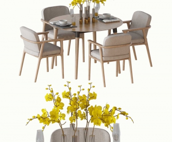 New Chinese Style Dining Table And Chairs-ID:129367668