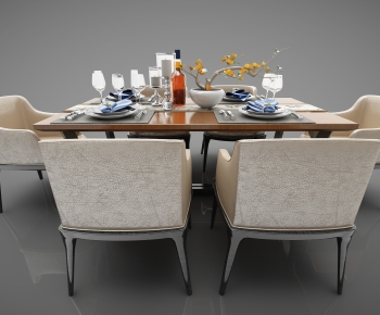 Modern Dining Table And Chairs-ID:503247977