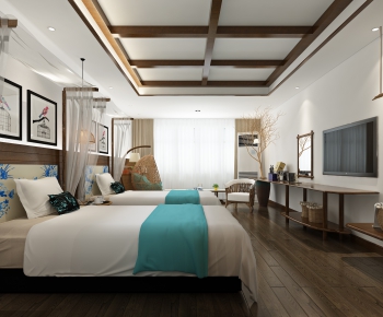 Southeast Asian Style Guest Room-ID:498921416