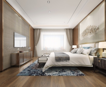 New Chinese Style Bedroom-ID:353729177