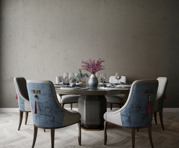 New Chinese Style Dining Table And Chairs-ID:341618369