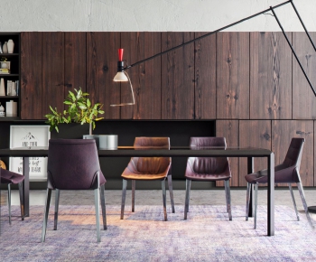 意大利品牌Molteni&C 现代长方形餐桌椅-ID:274152154