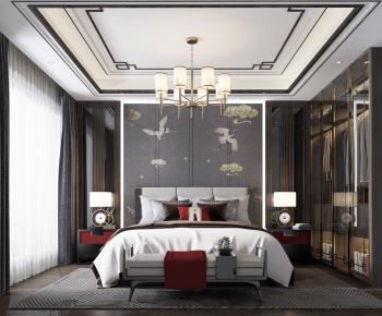 New Chinese Style Bedroom-ID:928113956