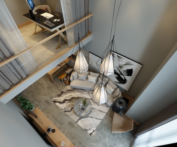 Modern A Living Room-ID:564510693