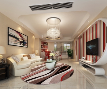 Modern A Living Room-ID:110680888