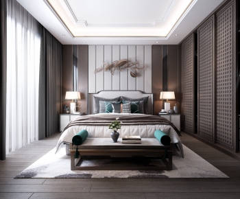 New Chinese Style Bedroom-ID:579503171