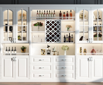 Simple European Style Wine Cabinet-ID:937237715