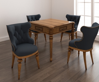 American Style Dining Table And Chairs-ID:974946646