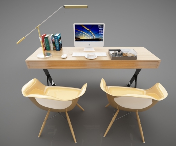 Modern Computer Desk And Chair-ID:996035992