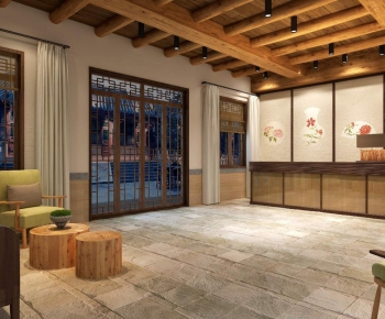 New Chinese Style Lobby Hall-ID:641896366