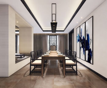 New Chinese Style Dining Room-ID:871337432