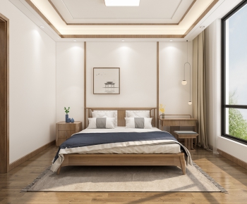 New Chinese Style Bedroom-ID:111332354