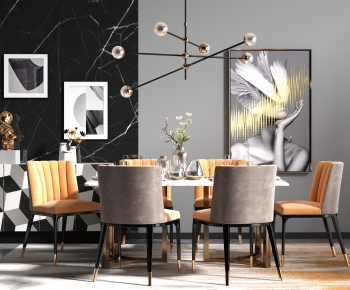 Modern Dining Table And Chairs-ID:576809284