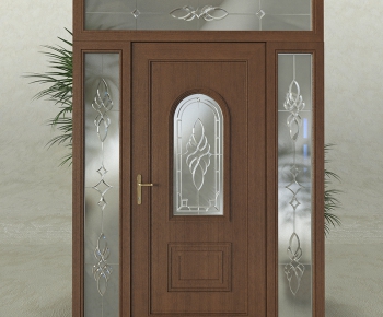 Modern Solid Wood Door-ID:475902498